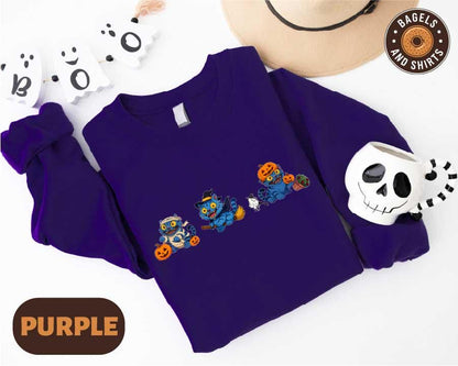 Halloween Hunter Tiger Kids Shirt, Pumpkin Derpy Tiger T-shirt, Spooky Demon Hunters Halloween Graphic Top, Kpop Demon Hunters Merch Shirt