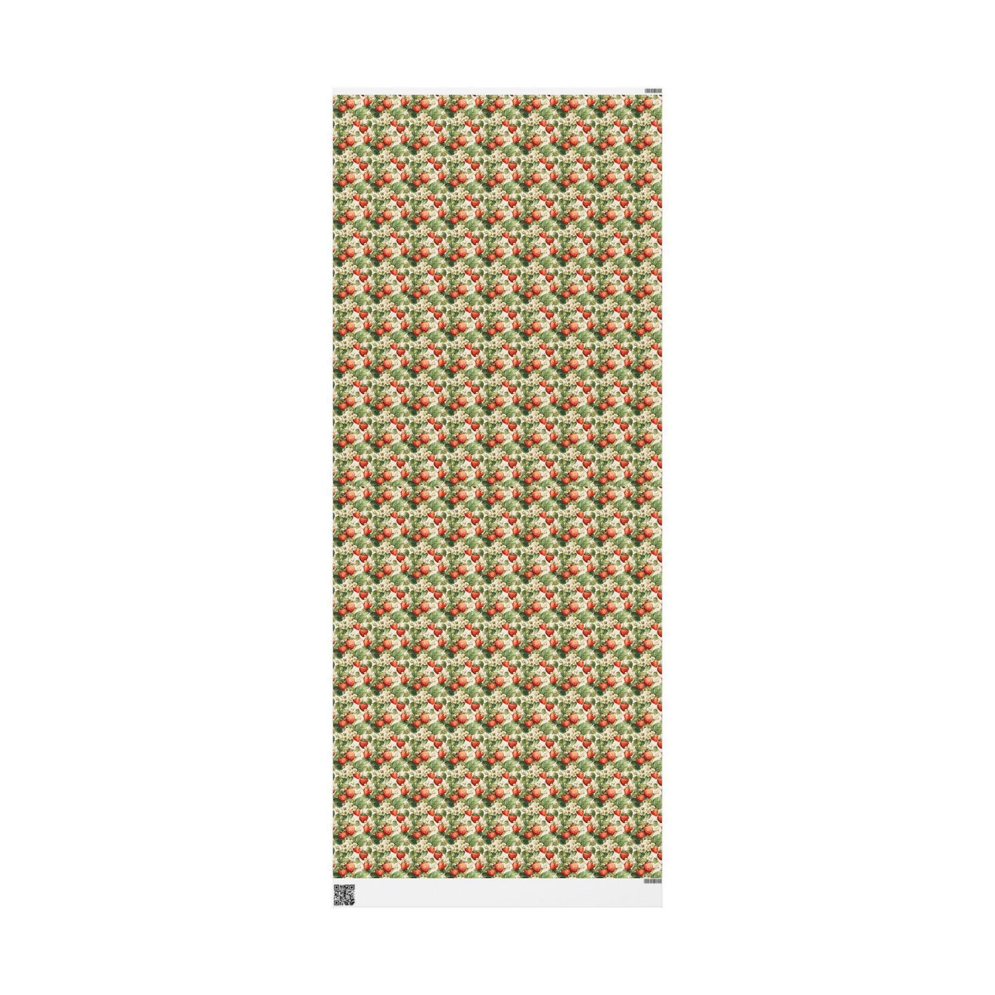 Farmers Market Wrapping Paper Roll Farm Fresh Strawberries Rustic Country Fruit Eco Friendly Farmhouse Kitchen Gift Wrap #94