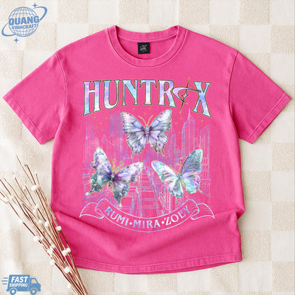 Kpop Huntrix Shirt, Kpop Demon Hunters Shirt, Kpop Huntrix Tee, Mira, Rumi, Zoey, Derpy Tiger Tee, Gift for Huntrix fans, Saja Boys Fans