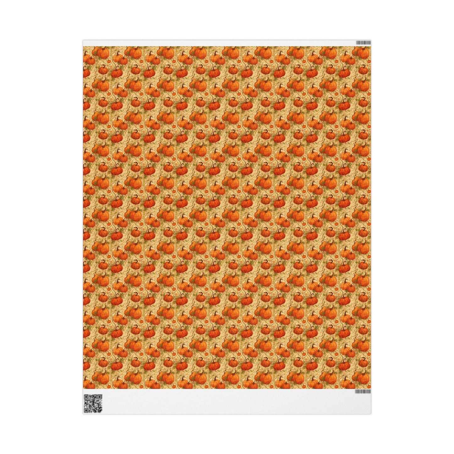 Farmers Market Wrapping Paper Roll Rustic Farmhouse Pumpkins Illustration Eco Friendly Country Kitchen Fall Gift Wrap #87