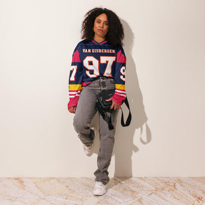 Racing #97 Inspired Oversized Unisex Hockey Jersey – Recycled Polyester Unisex Racing Top for Fans