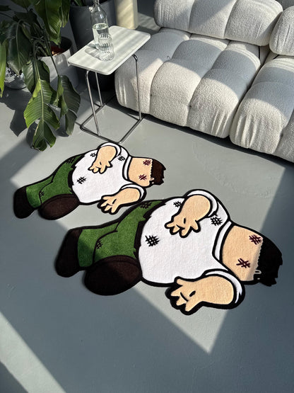 Custom Griffin Rug: Handmade Cartoon Tufted Carpet