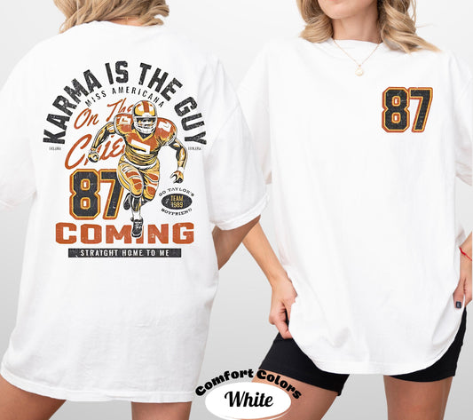Comfort Colors Football Karma T-Shirt: Kansas City Chiefs Superbowl Tee