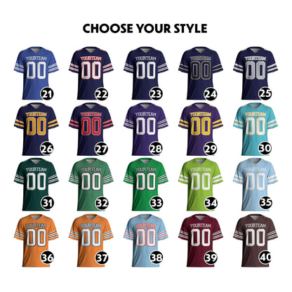 Personalized Team Name Number Football Jersey Shirt For Adult Kid, Personalized Football Jersey Shirt, Game Day Outfit For Football Lovers