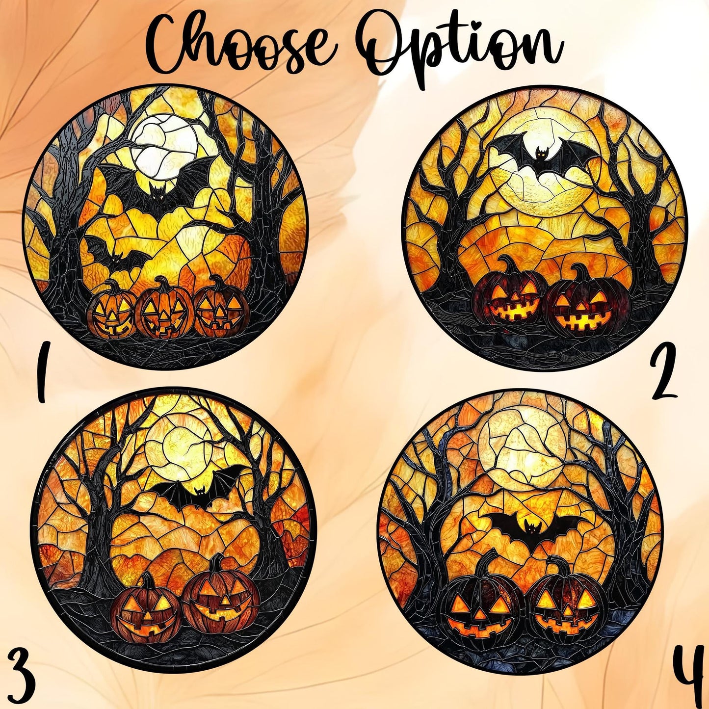 Witcher Castle Stained Glass Suncatcher for Halloween decor, Window Hanging Decor Art Gift Halloween Suncatcher Ornament, Spooky Season Gift