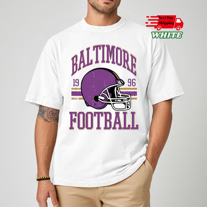 Comfort Colors Baltimore Football T-Shirt: Raven Fan Game Day Tee