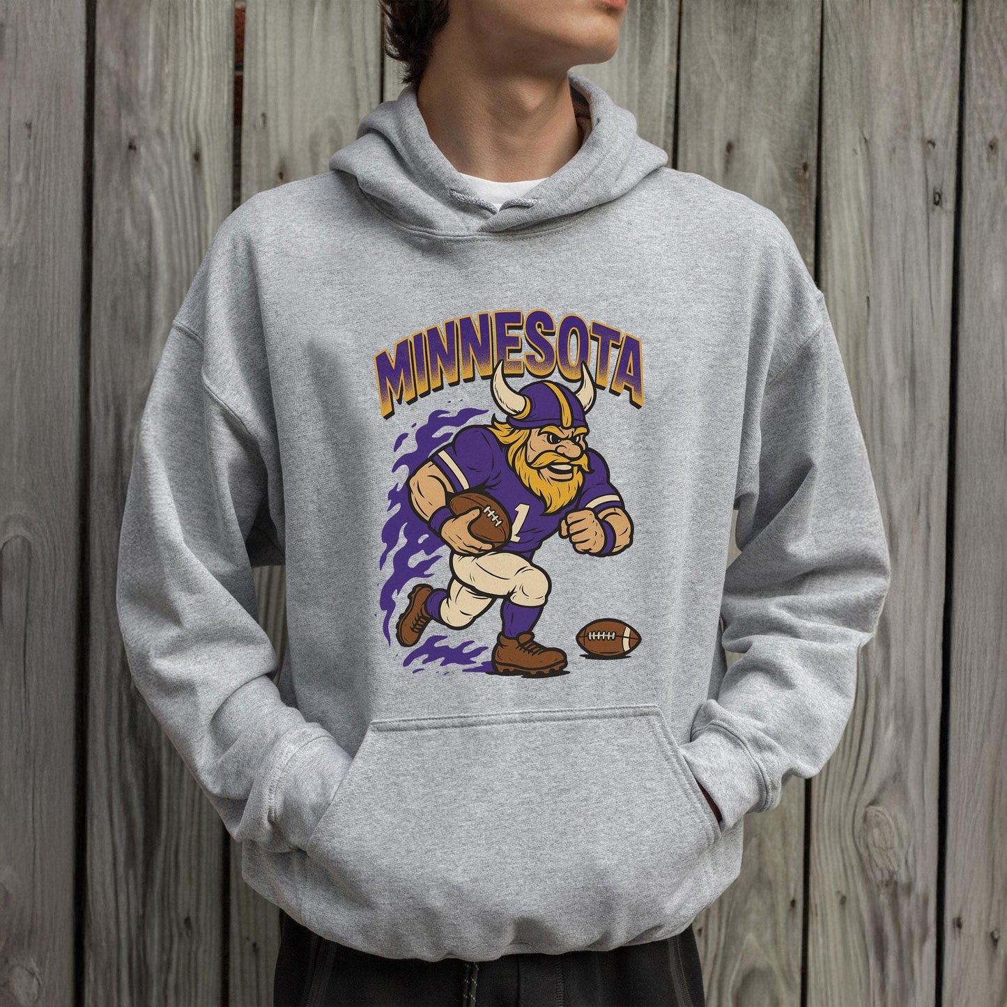 Graphic Minnesota Mascot Football Sweatshirt, Game Day Gift Shirt, Minnesota Football Fan Tee, Retro Minnesota Team Shirt, Sport Mascot Gift