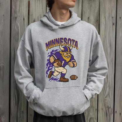 Graphic Minnesota Mascot Football Sweatshirt, Game Day Gift Shirt, Minnesota Football Fan Tee, Retro Minnesota Team Shirt, Sport Mascot Gift