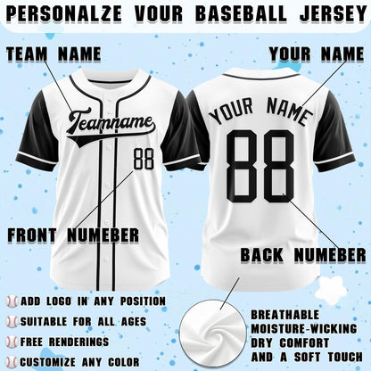 Custom Baseball Jersey: Personalized Name & Number, Embroidered or Printed