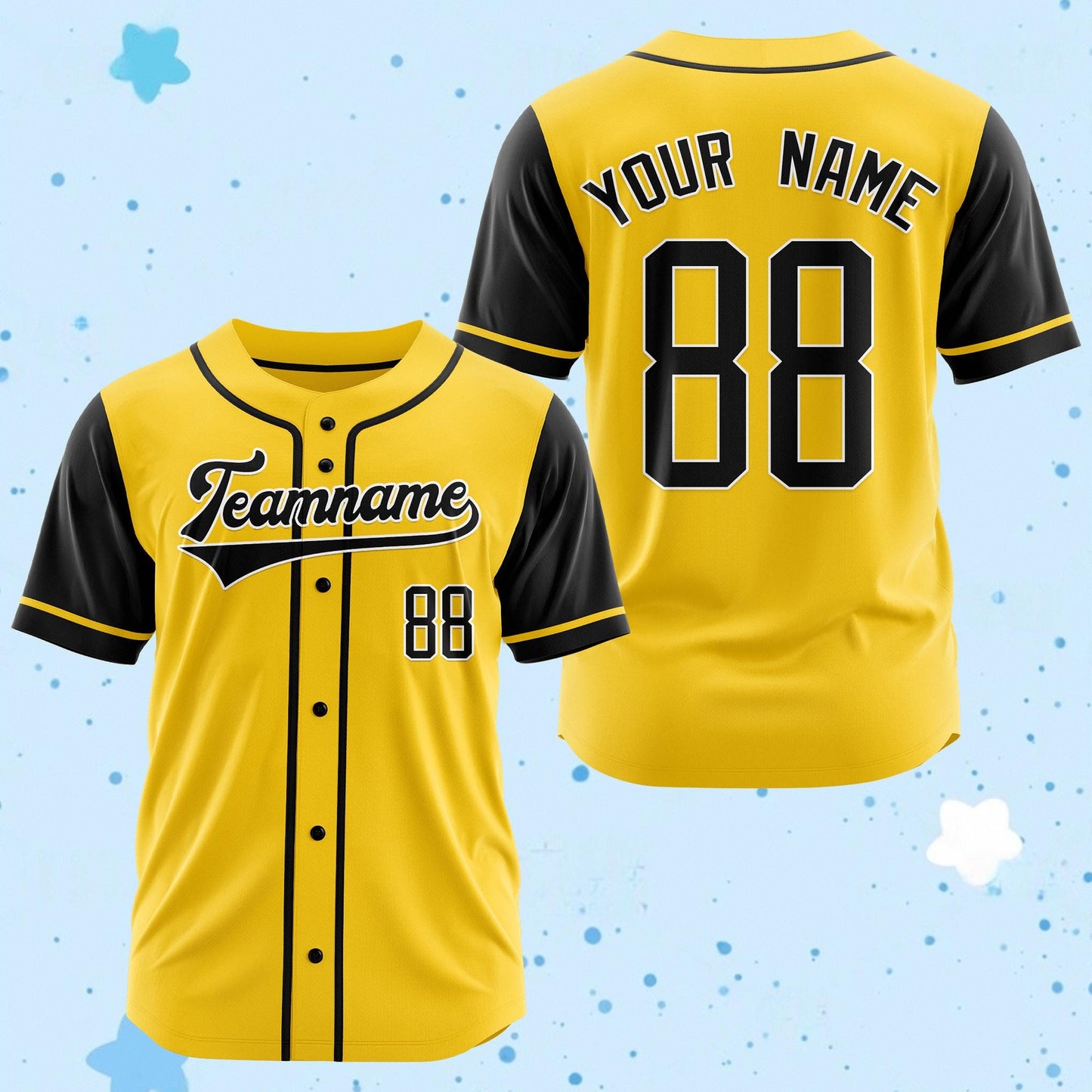 Custom Baseball Jersey: Personalized Name & Number, Embroidered or Printed