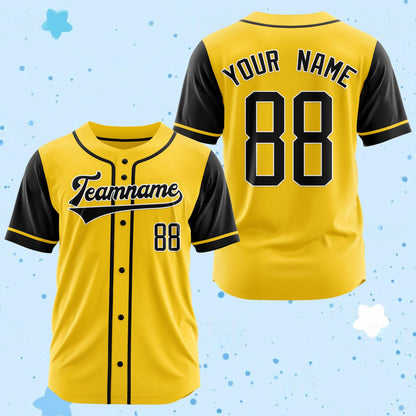Custom Baseball Jersey: Personalized Name & Number, Embroidered or Printed