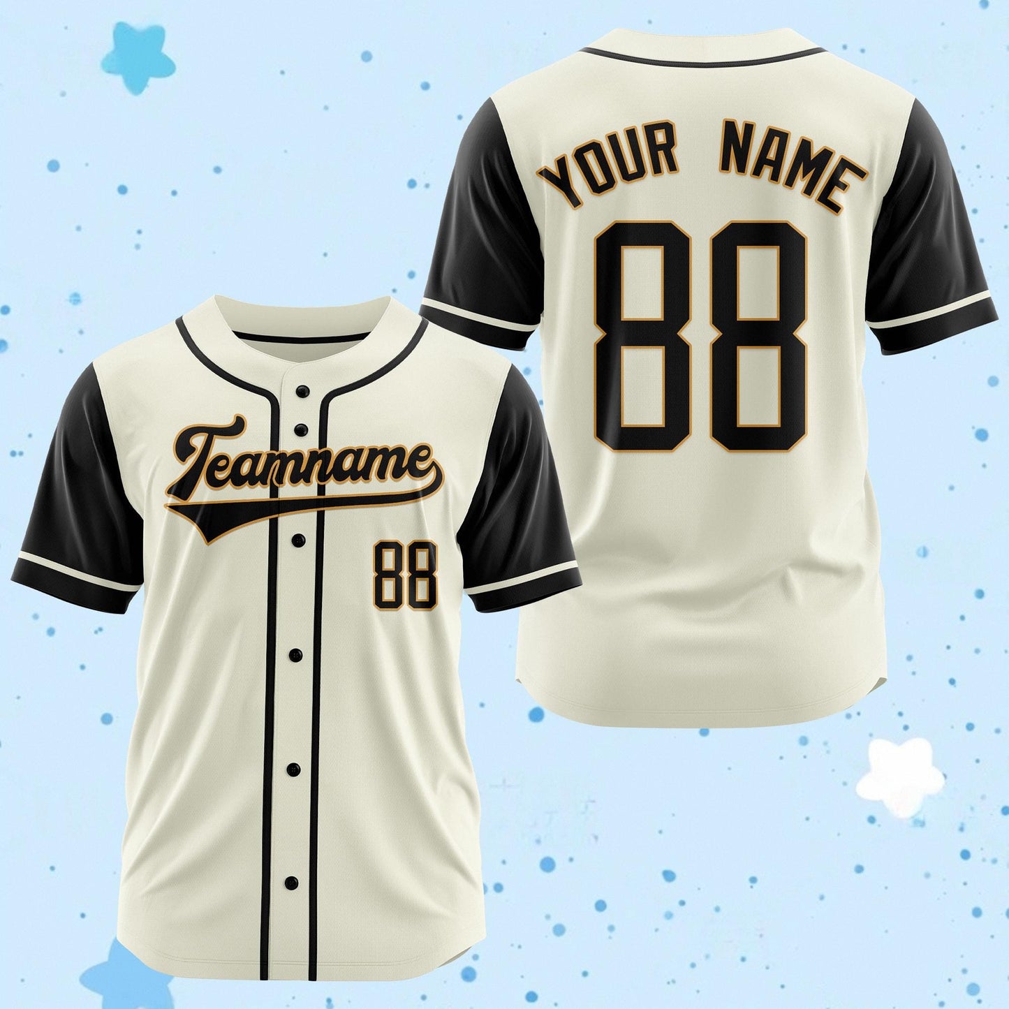 Custom Baseball Jersey: Personalized Name & Number, Embroidered or Printed