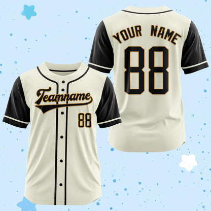 Custom Baseball Jersey: Personalized Name & Number, Embroidered or Printed