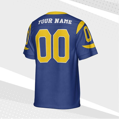 Personalized Ram Navy Football Jersey, Custom Shirt For Adult Kid, Game Day Outfit For American Football Fan, Gift for Him, Gift for her