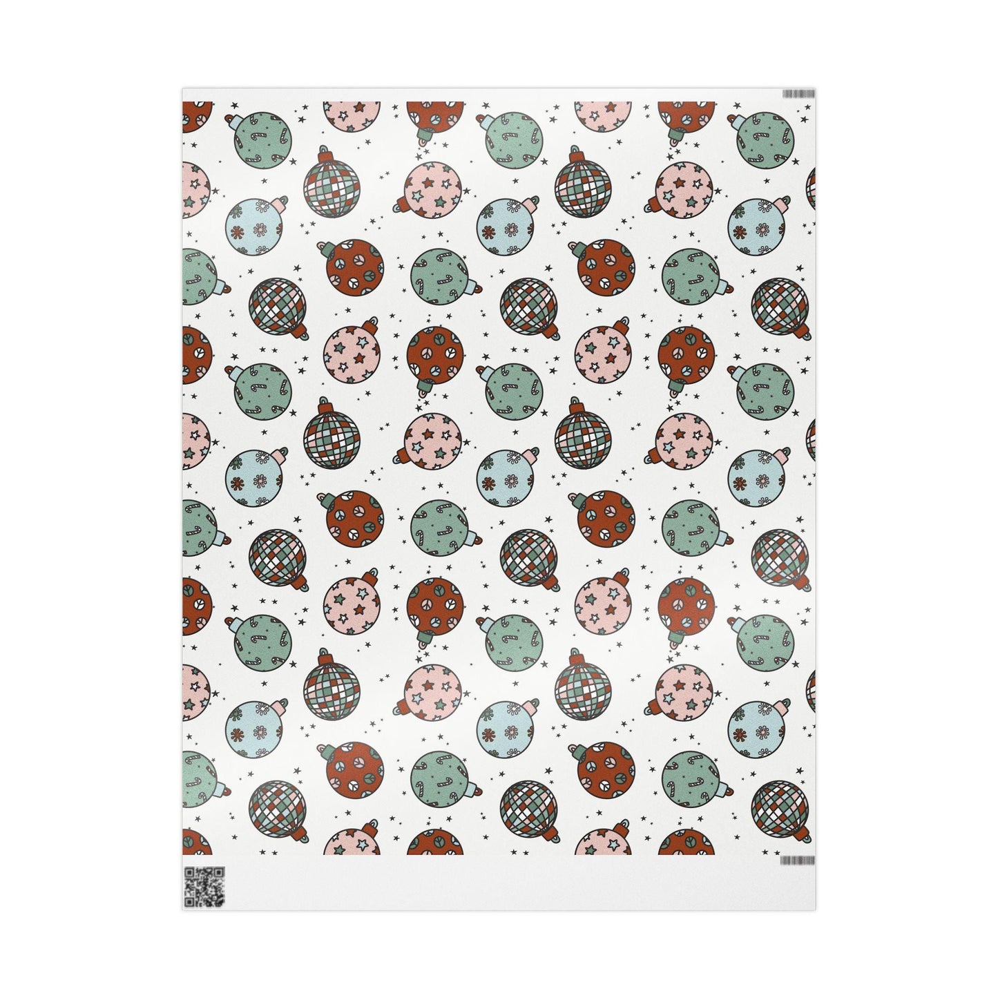 Retro Christmas wrapping paper Unique Vintage Christmas Wrapping Paper Roll, Holiday Gift Wrap with Retro groovy Design