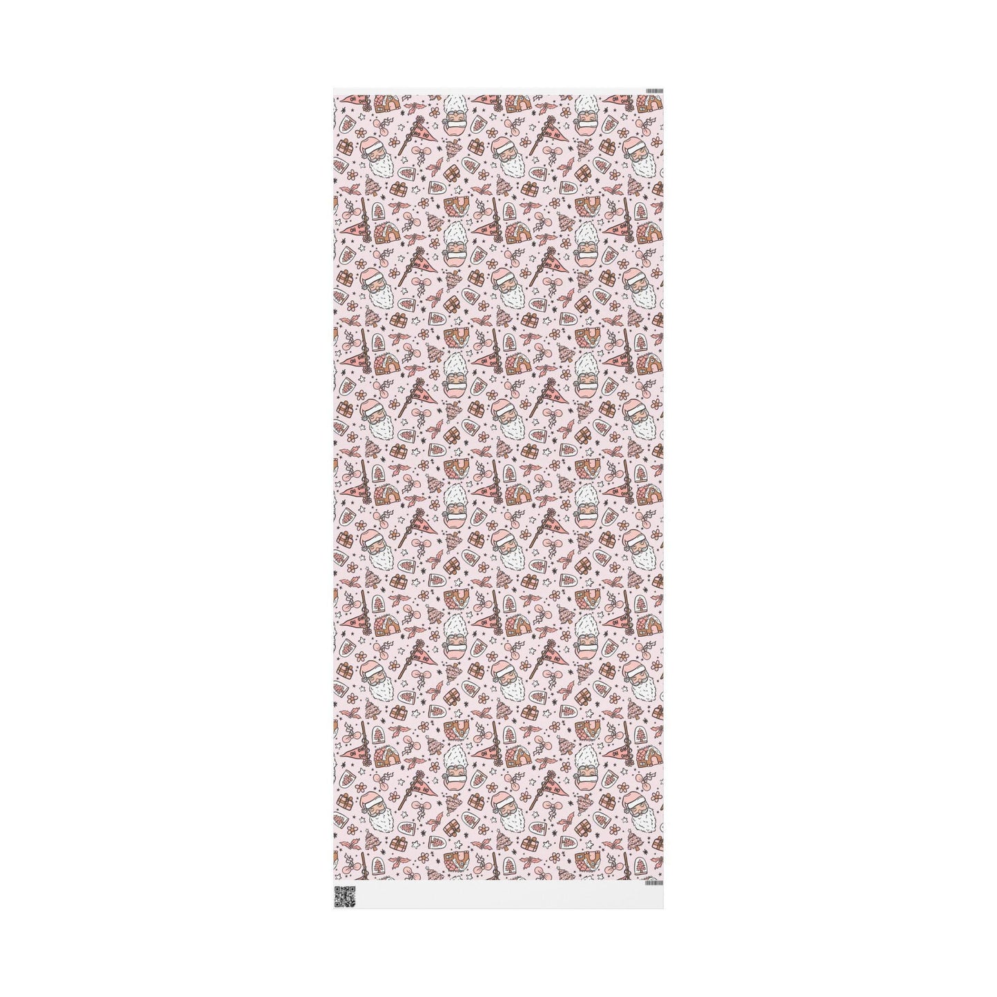 Retro Santa Christmas wrapping paper Unique Vintage Christmas Wrapping Paper Roll, Holiday Gift Wrap with Retro groovy Design