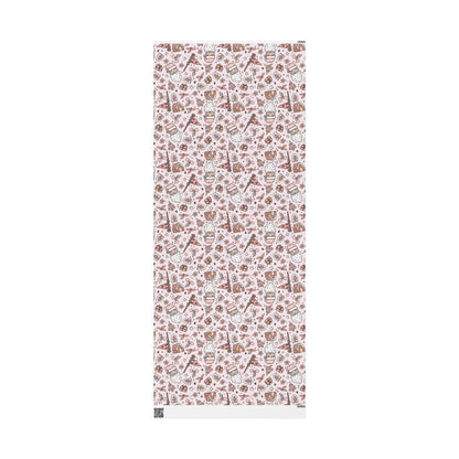 Retro Santa Christmas wrapping paper Unique Vintage Christmas Wrapping Paper Roll, Holiday Gift Wrap with Retro groovy Design