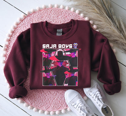 Saja Boys Boy Band Shirt, Kpop Demon Hunters Movie Shirt, Bootleg Retro Movie Shirt, Demon Hunters Merch Shirt, Kpop Saja Boys Shirt