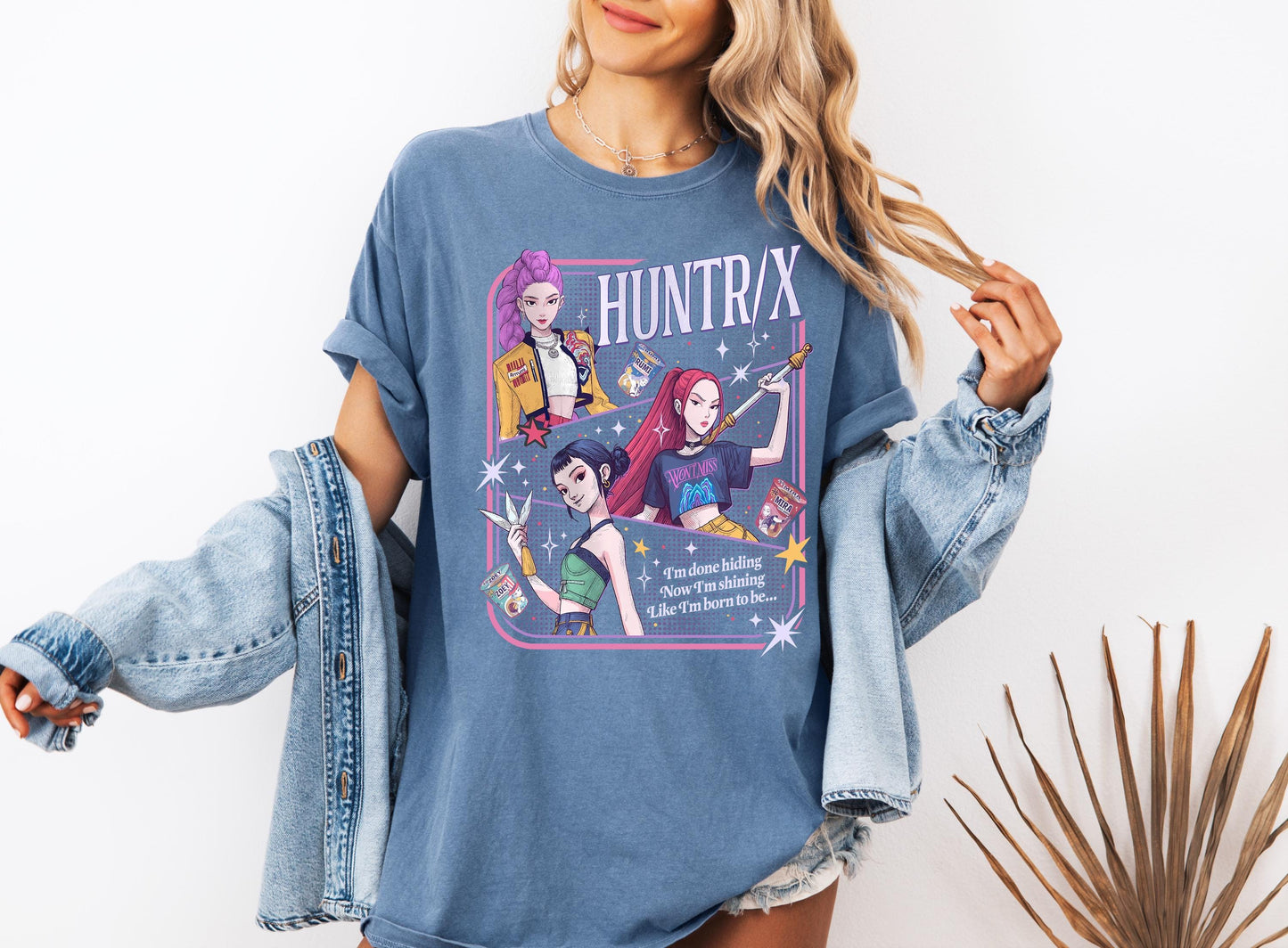 Kpop Demon Hunters Shirt, Huntrix Girl T-Shirt, Kpop idol group Shirt, Mira, Rumi, Joey Shirt,Demon Hunter Merch, Gift for Huntrix fan Shirt