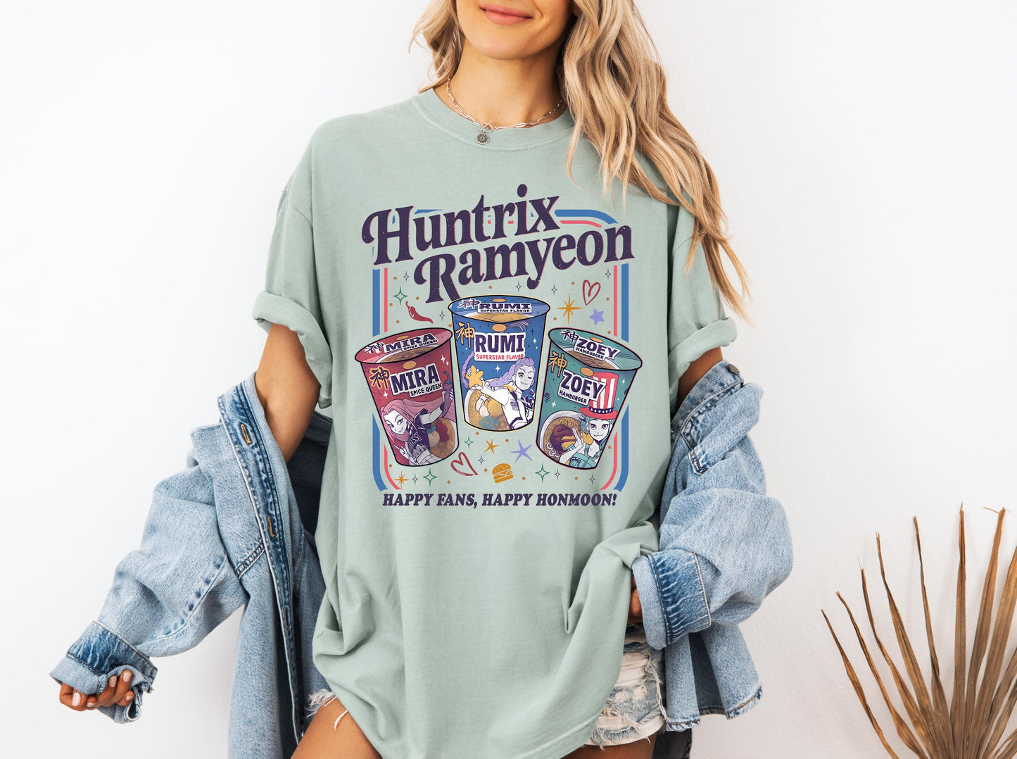 Kpop Demon Hunters Shirt, Huntrix Girl T-Shirt, Kpop idol group Shirt, Mira, Rumi, Joey Shirt,Demon Hunter Merch, Gift for Huntrix fan Shirt
