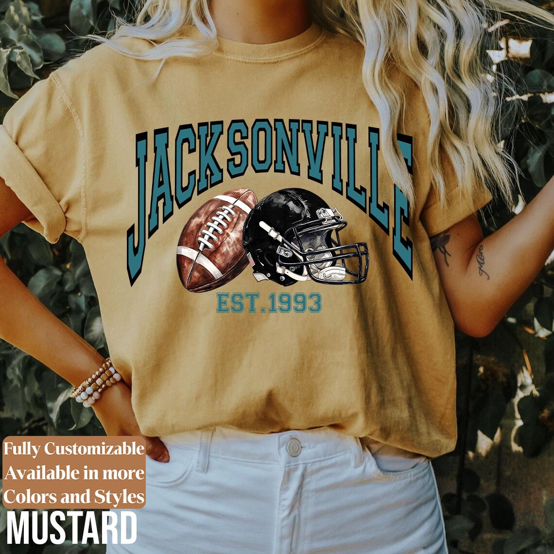 Jacksonville Football Retro Style Sweatshirt, Jacksonville Football Shirt, Jacksonville Fan Shirt, Sunday Football Tee, Game Day Shirt