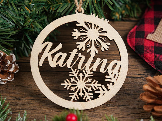 Custom Name Christmas Wood Ornament,Custom Wooden Christmas Tree Ornaments Noel,Xmas Decor,Christmas Gift Tag,Xmas 2025 Handmade Ornament