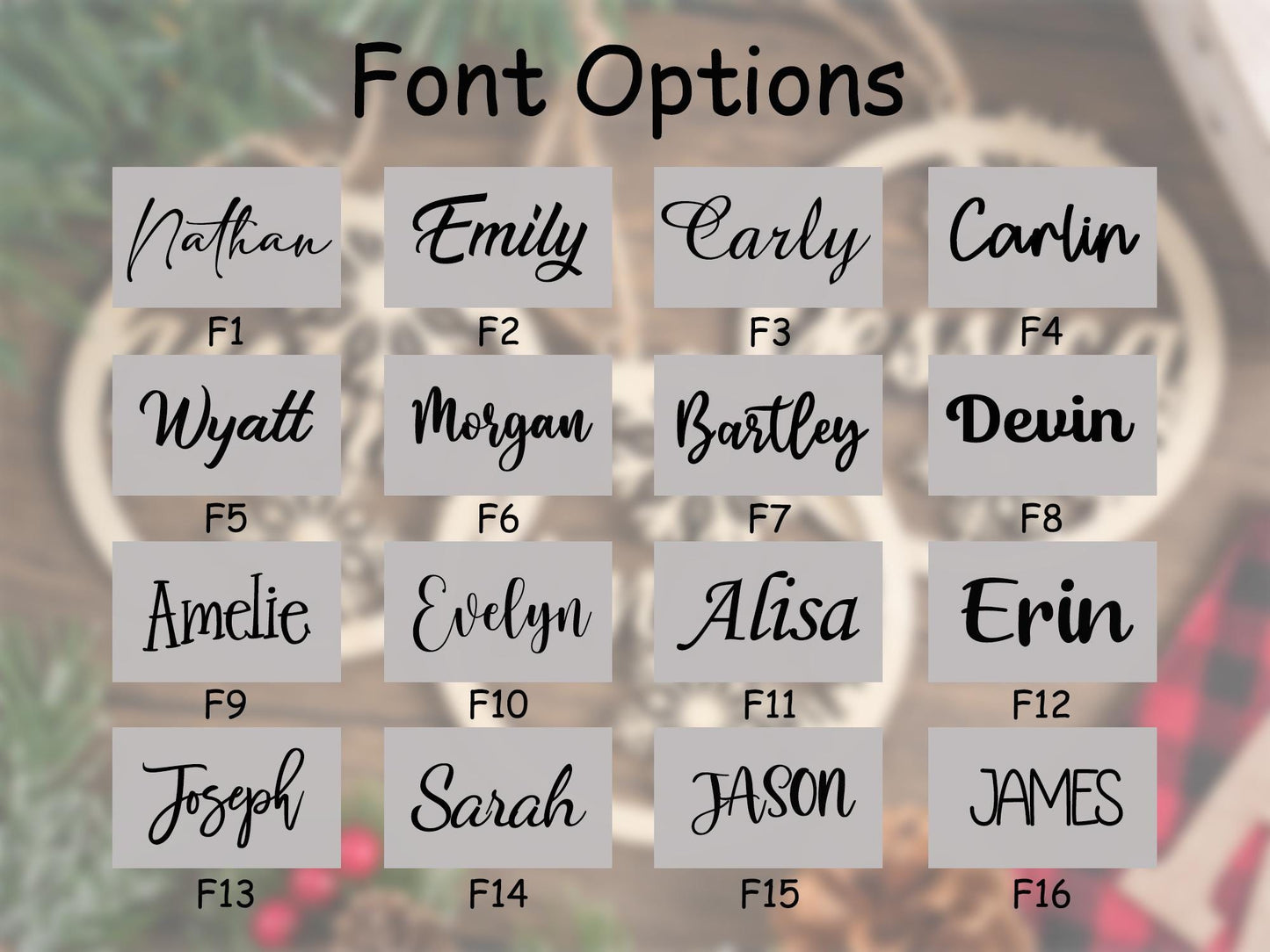 Personalized Christmas Tree Ornaments,Custom Christmas Ornaments with name,Christmas Baubles,Family Christmas Tree Decor,Christmas Gifts