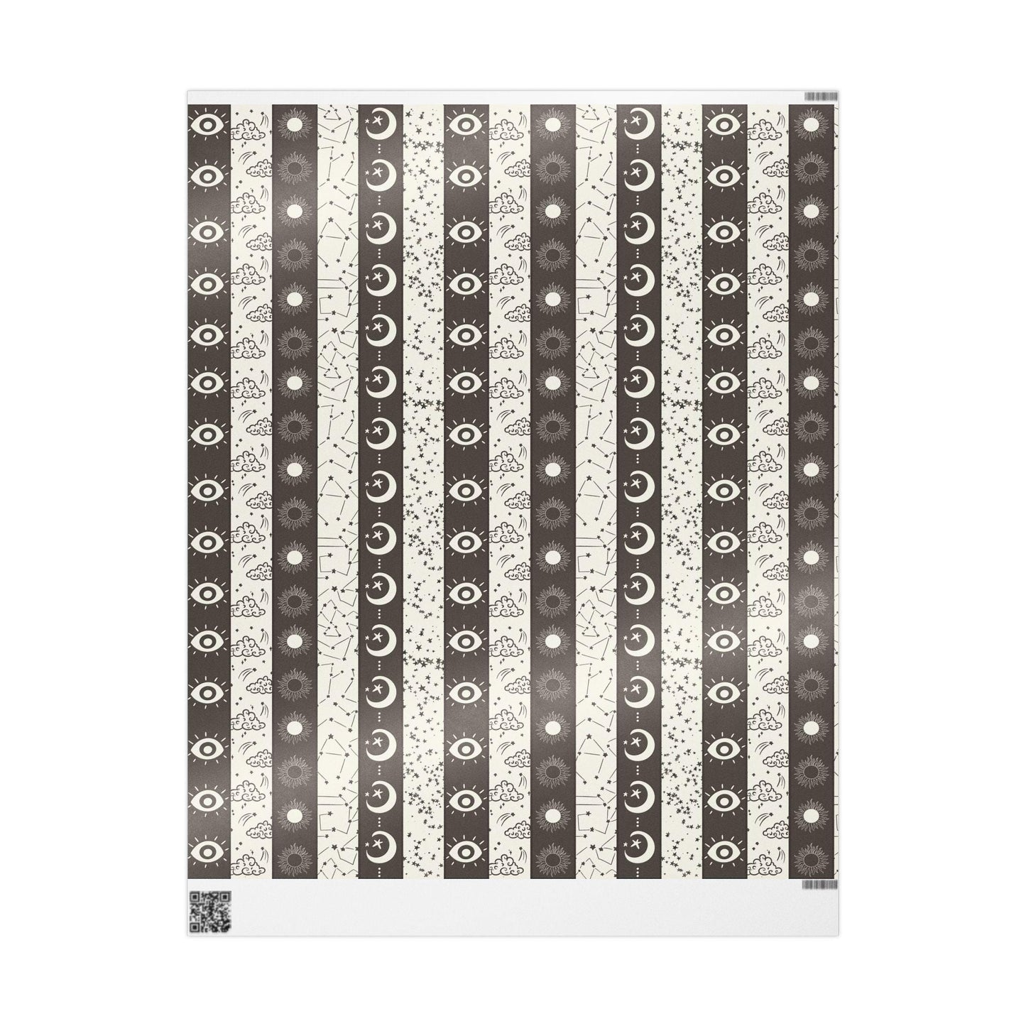 Spooky Halloween Dark Wrapping Paper Roll, Witchy Goth Gift Wrap, Custom Trick or Treat Packaging for October Gifts