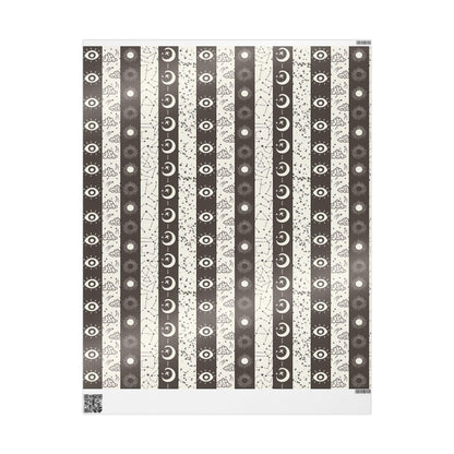 Spooky Halloween Dark Wrapping Paper Roll, Witchy Goth Gift Wrap, Custom Trick or Treat Packaging for October Gifts