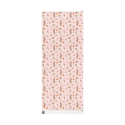 Western Halloween Wrapping Paper Roll, Spooky Highland cow Gift Wrap, Cowboy Halloween Gift Packaging, Rustic Trick or Treat