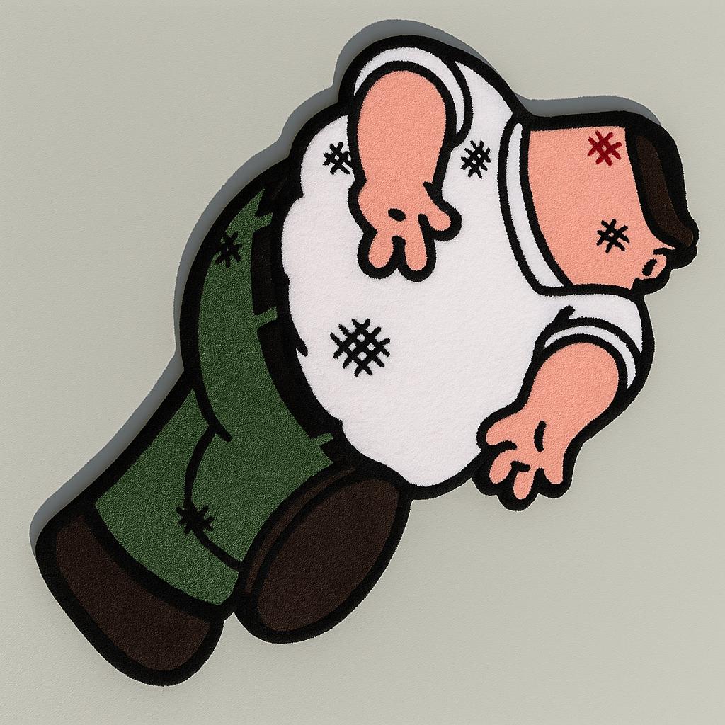 Griffin rug, griffin,Griffin smashed rug,family guy custom rug,fluffy rug, custom rug,stewie griffin rug,Family Guy Carpet,Funny Cartoon Dog