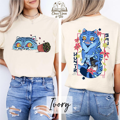 Demon Hunter Tiger T-Shirt, K-pop Demon Shirt, Hunter Merch Shirt, Anime Cat T-Shirt, Anime Lover Cat Shirt