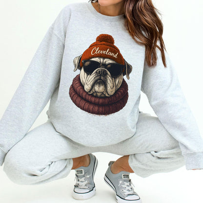 Cleveland Football Sweatshirt, Retro Sports Fan Shirt, Game Day Gift Tee, Cleveland Mascot Sweatshirt, Cleveland Football Fan Shirt