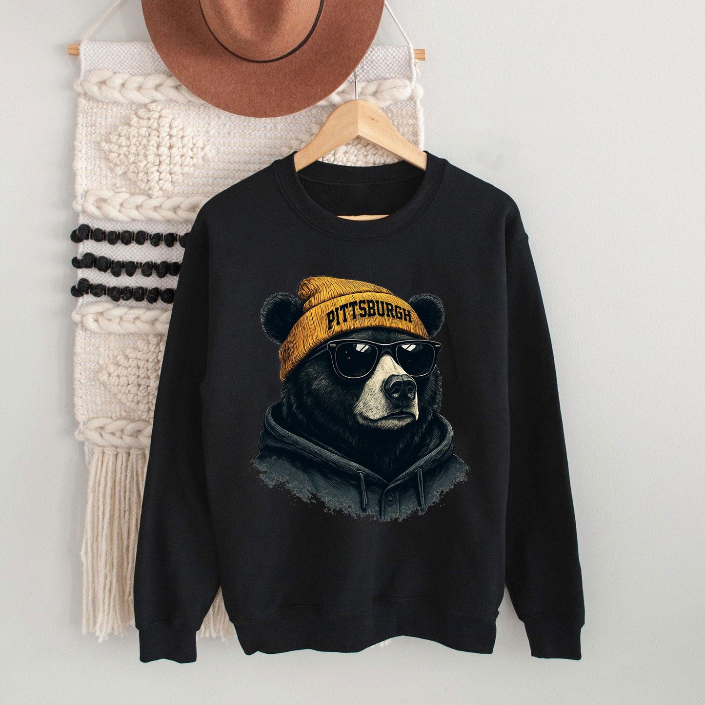 Pittsburgh Football Sweatshirt, Retro Sports Fan Shirt, Game Day Gift Tee, Pittsburgh Mascot Sweatshirt, Pittsburgh Football Fan Shirt