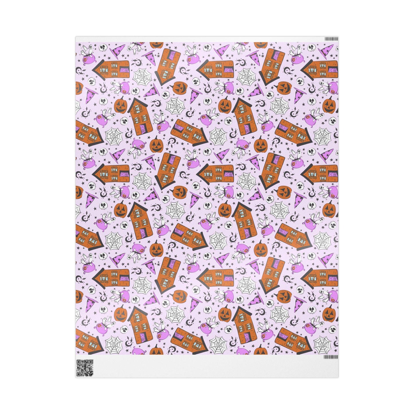 Cute Halloween Wrapping Paper Roll, Fun and Spooky Gift Wrap with Pumpkins, Ghosts  for Kids Gifts and Party Favors
