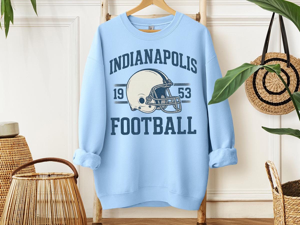 Indianapolis Football 90s Sweatshirt, Indianapolis Shirt, Sunday Football Shirt, Indianapolis Football Fan Shirt,Indianapolis Game Day Shirt