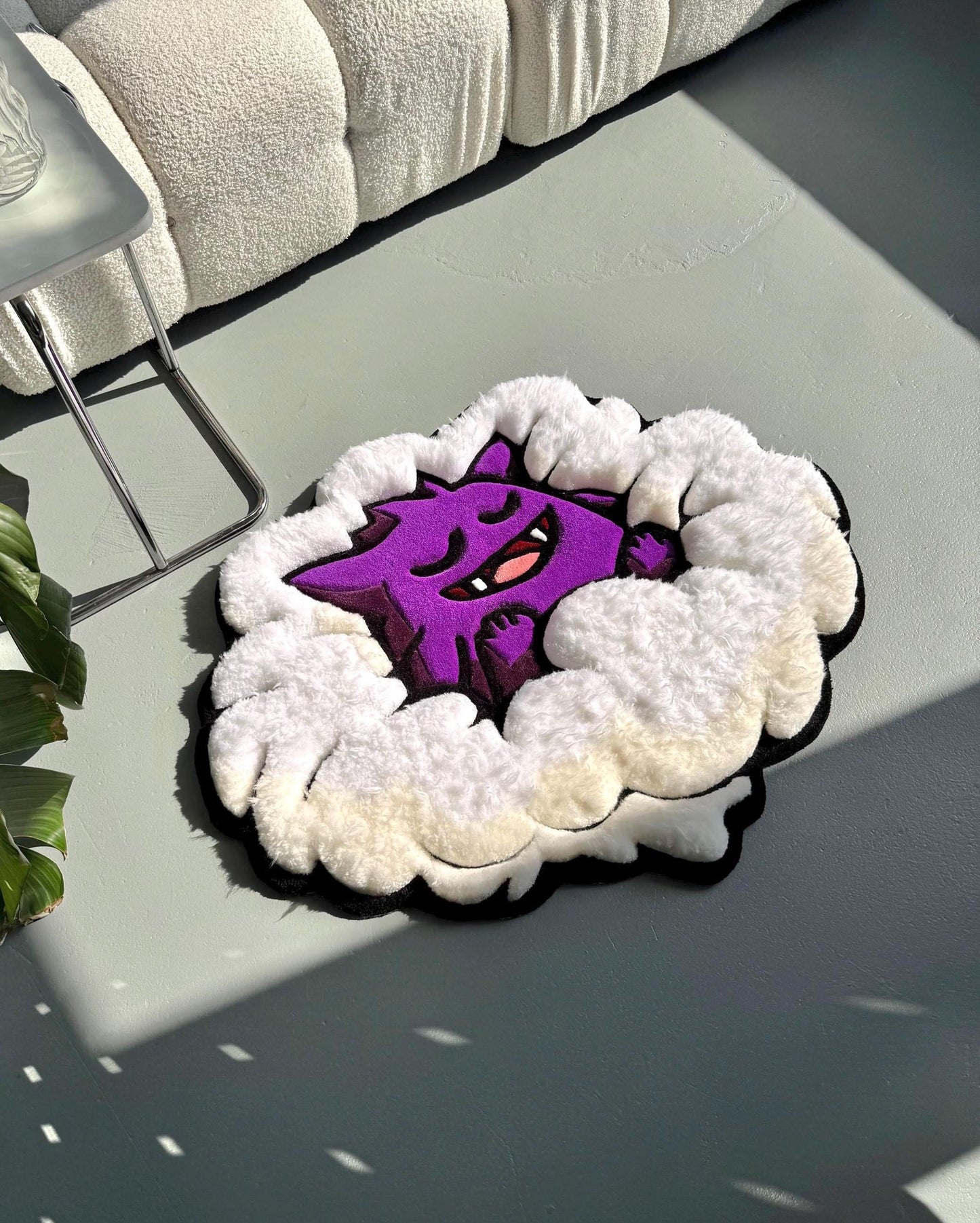 3D Tufted Cartoon Rug: Fluffy Clouds, Handmade Kids Decor