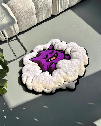 3D Tufted Cartoon Rug: Fluffy Clouds, Handmade Kids Decor
