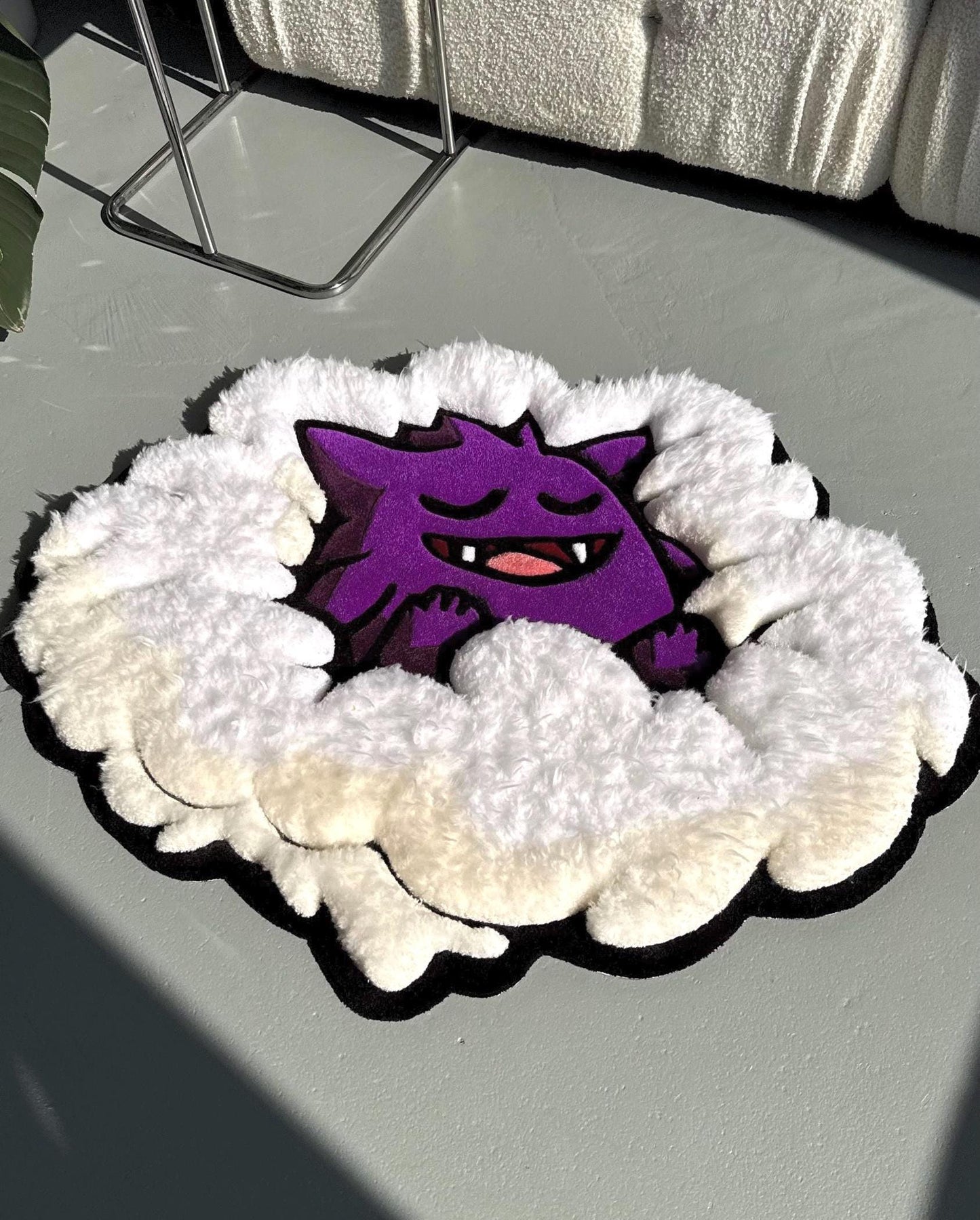 3D Tufted Cartoon Rug: Fluffy Clouds, Handmade Kids Decor