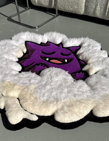 3D Tufted Cartoon Rug: Fluffy Clouds, Handmade Kids Decor