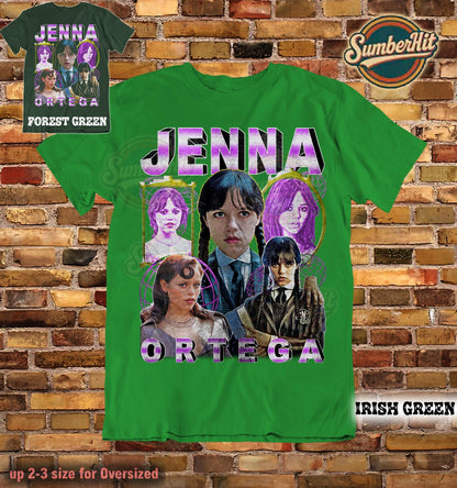 Jenna Ortega Bootleg Graphic Tee Shirt, Halloween T-Shirt