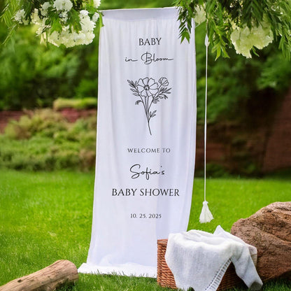 Fabric Baby Shower Sign, Baby Shower Welcome Sign, Custom Baby Shower Sign, Hello Baby Sign, Baby Shower Decorations, Oh Baby Welcome Sign