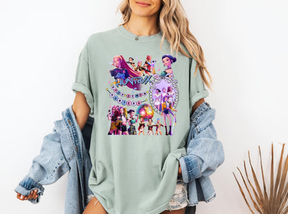 Huntrix Girls Shirt,Kpop Demon Hunters T-shirt,Vintage Huntrix Shirt,Huntrix Fan Shirt Gift,Rumi Zoey Mira Graphic Shirt,Kpop Huntrix