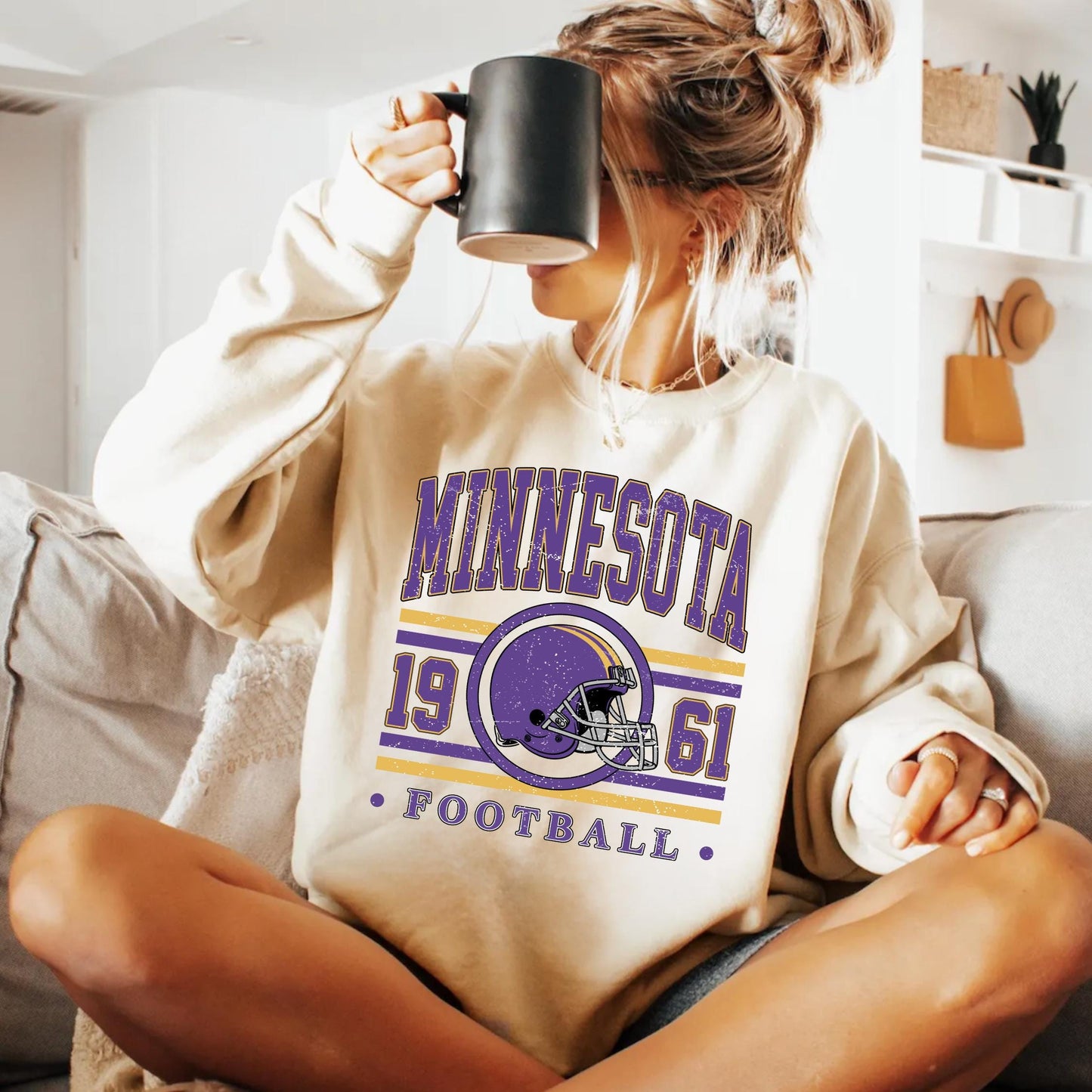Vintage Minnesota Football Sweatshirt, Retro Sports Fan Shirt, Trendy Game Day Gift Tee, Minnesota Mascot Sweatshirt, Minnesota Football Fan