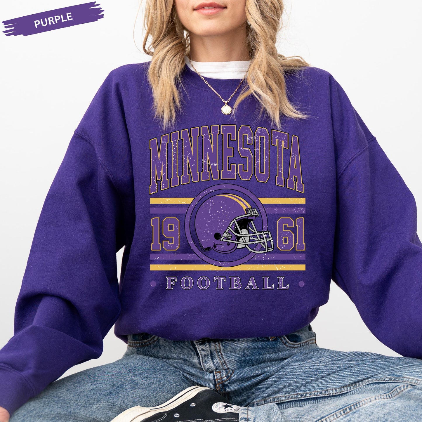 Vintage Minnesota Football Sweatshirt, Retro Sports Fan Shirt, Trendy Game Day Gift Tee, Minnesota Mascot Sweatshirt, Minnesota Football Fan