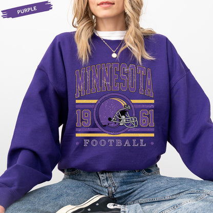 Minnesota Football Shirts, Vintage Minnesota Football Fan Sweatshirt, Minnesota Game Day Shirt, 1960 Team Football Shirt