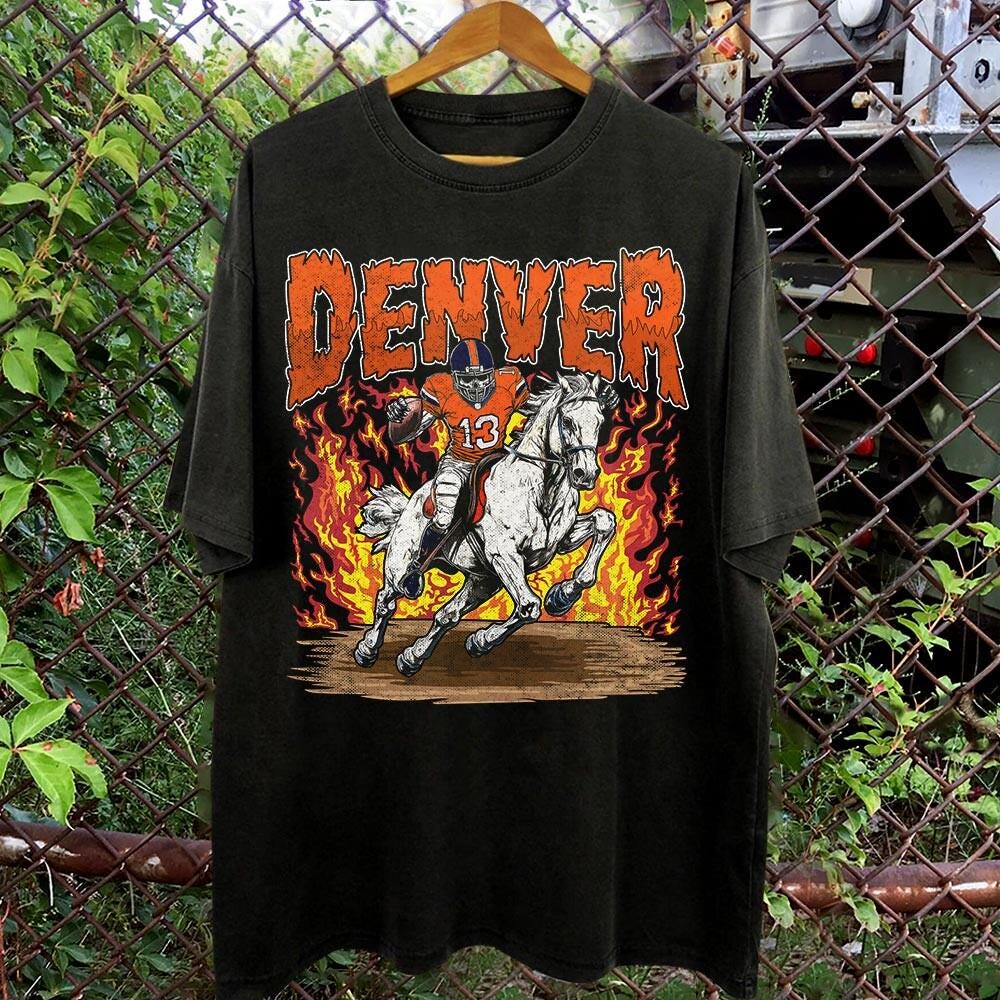 Denver Bronco Football Skull Vintage Shirt