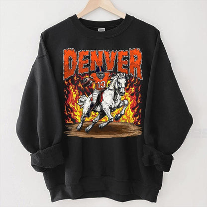 Denver Bronco Football Skull Vintage Shirt