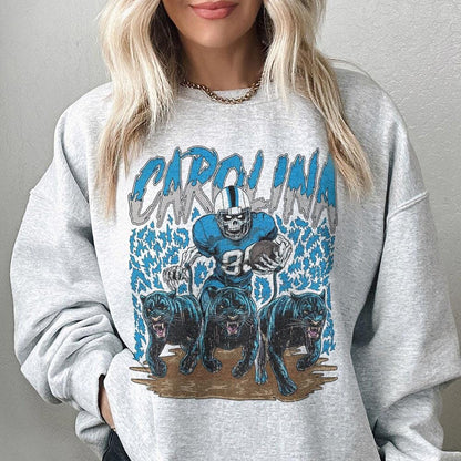 Carolina Panther Football Skull Vintage Shirt
