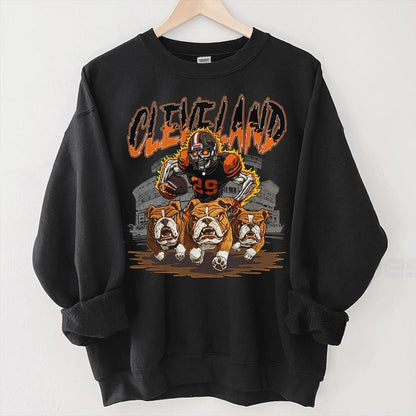 Cleveland Football Skull Vintage Shirt